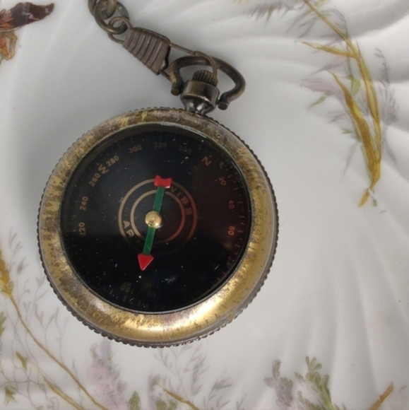Vintage Tommy Hilfiger compass pocket watch/compass, with chain - Picture 7 of 9